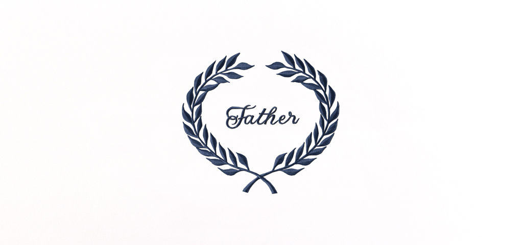 AP-504-BL-F Wreath Blue (Father)